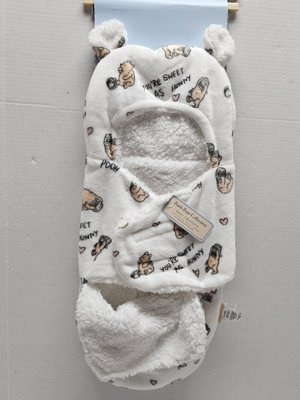 New Sweet Winnie The Pooh Collection Baby Swaddle Blanket 13 X 23.5" 0-3 Month